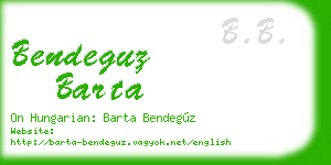 bendeguz barta business card